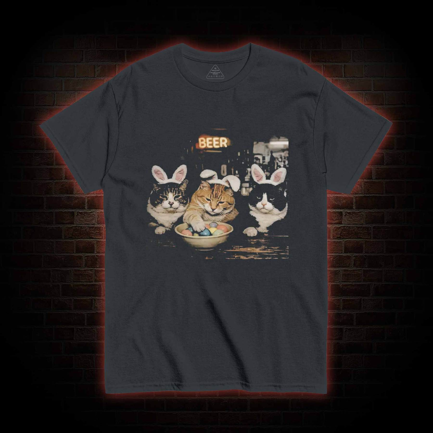 Easter Bunny Cats Bar T-shirt