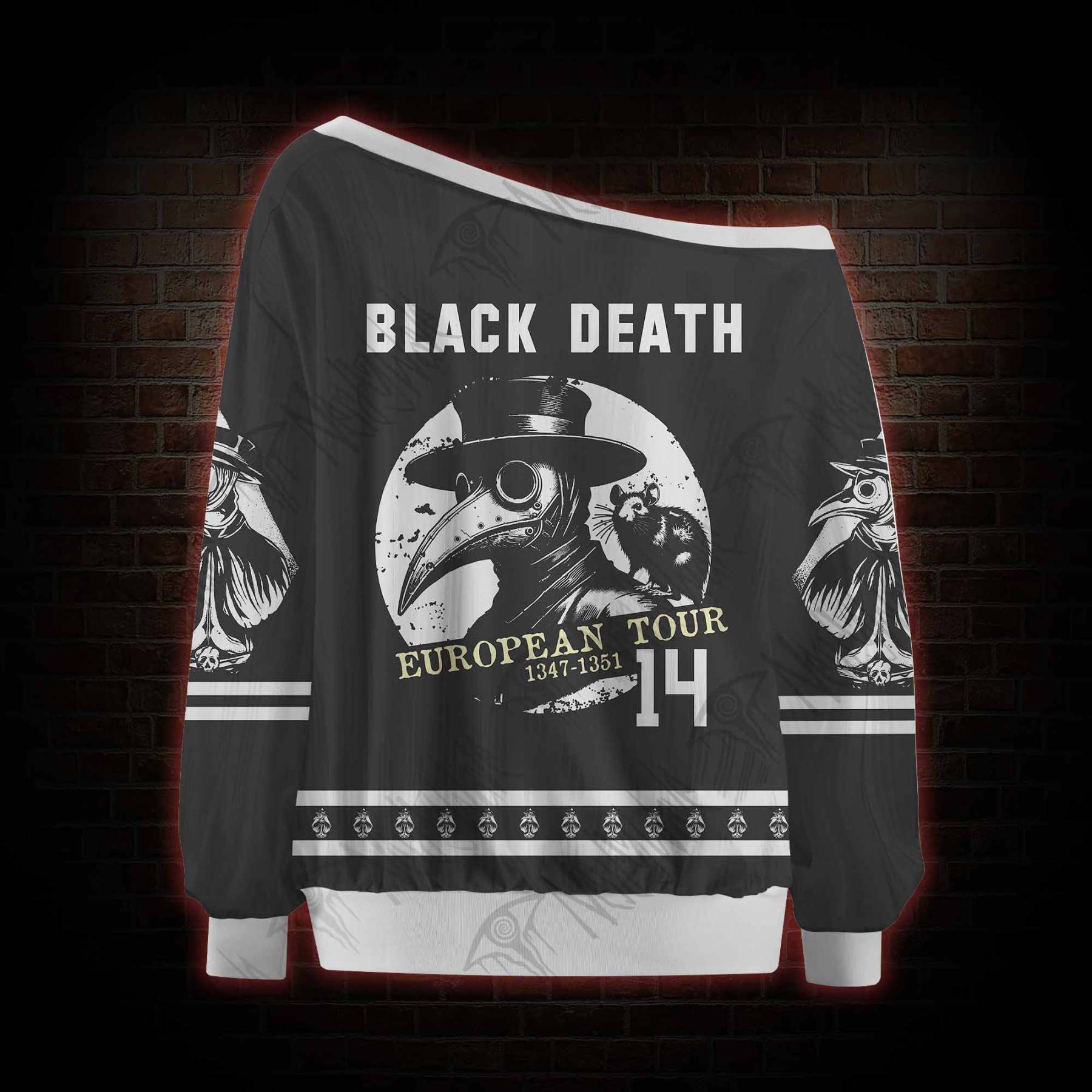 Black Death European Tour Off Shoulder Jersey