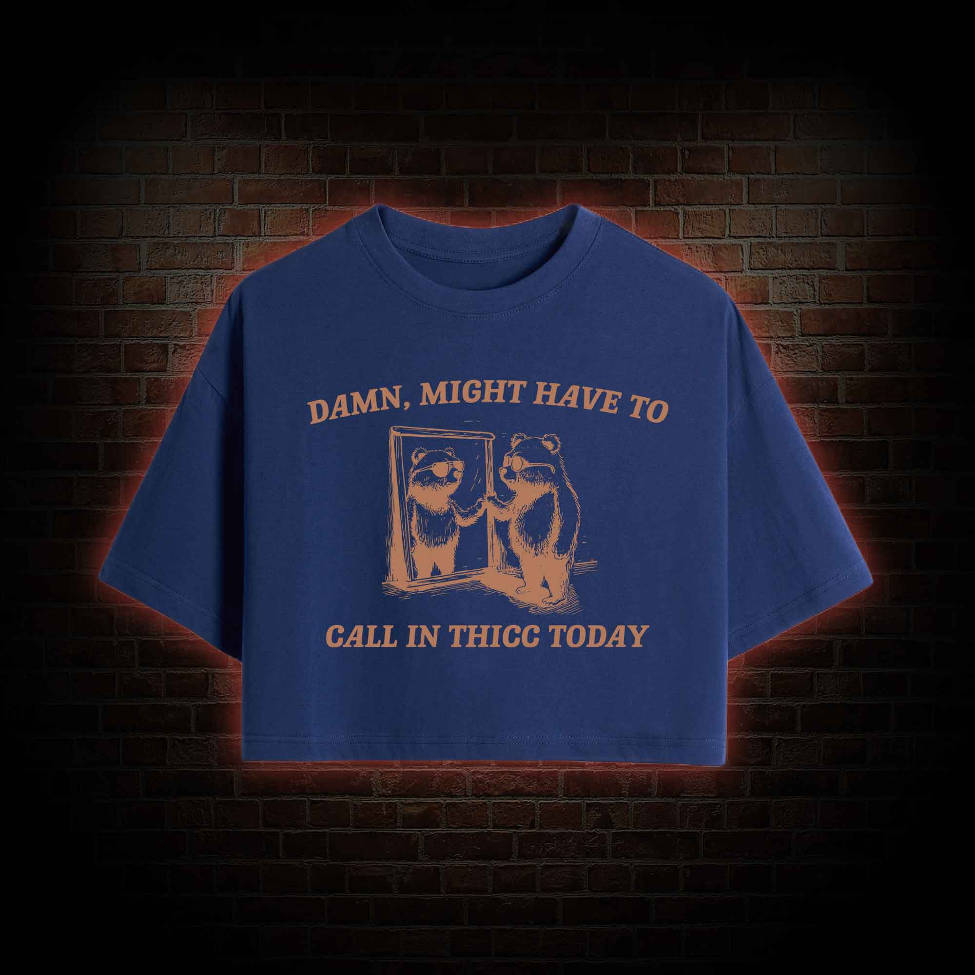 Might Have to Call in Thicc Today Crop Top