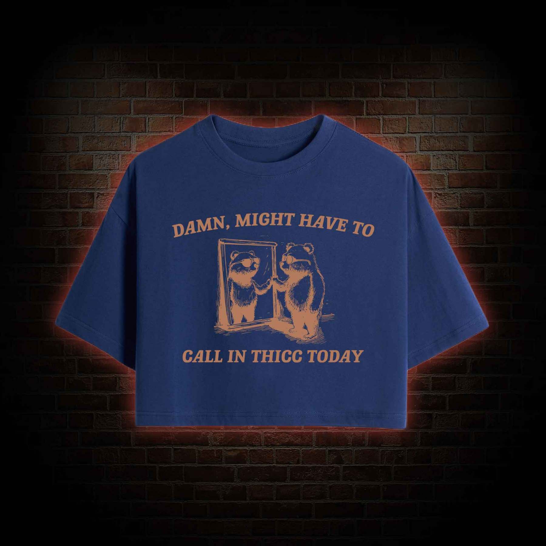 Might Have to Call in Thicc Today Crop Top