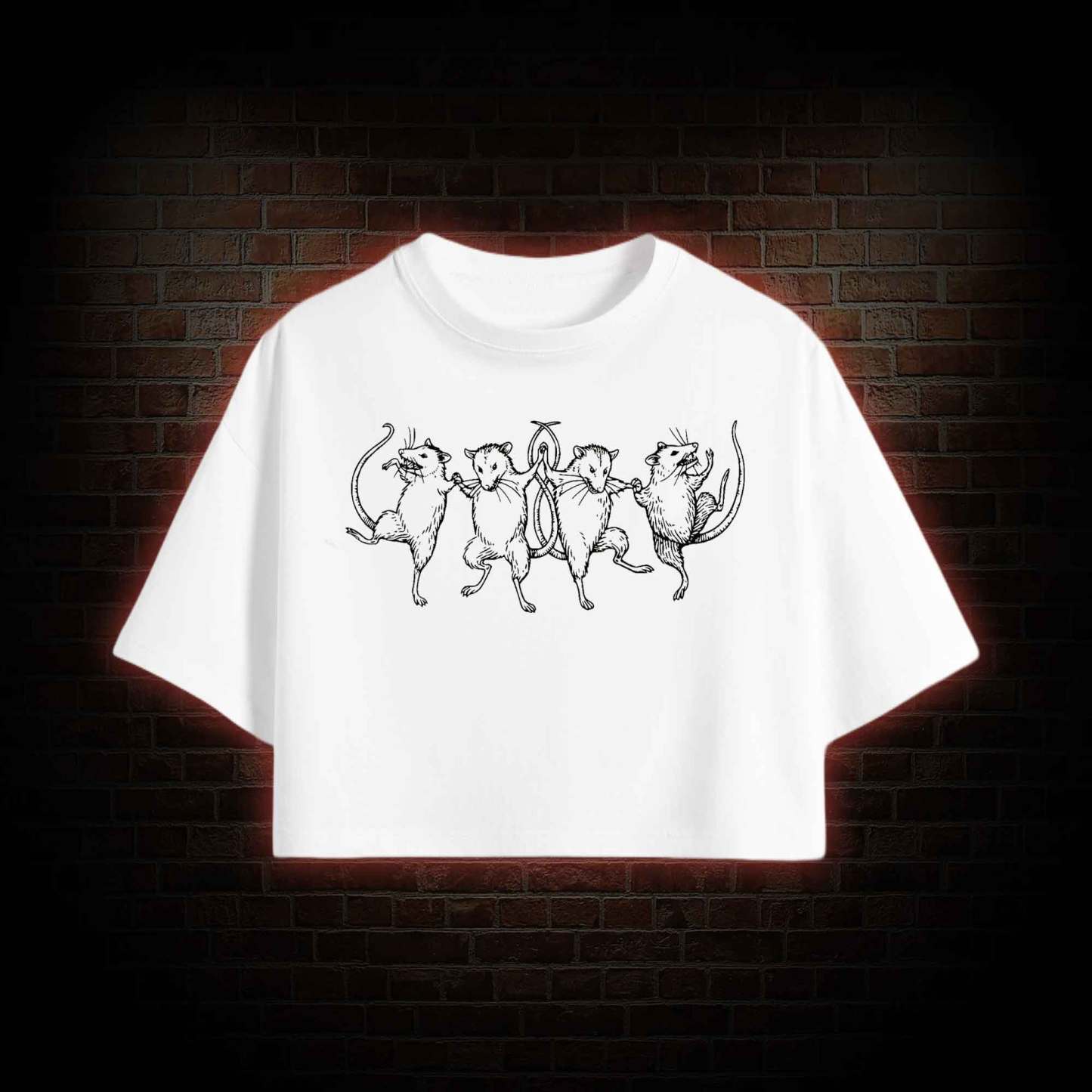 Dancing Rats Crop Top