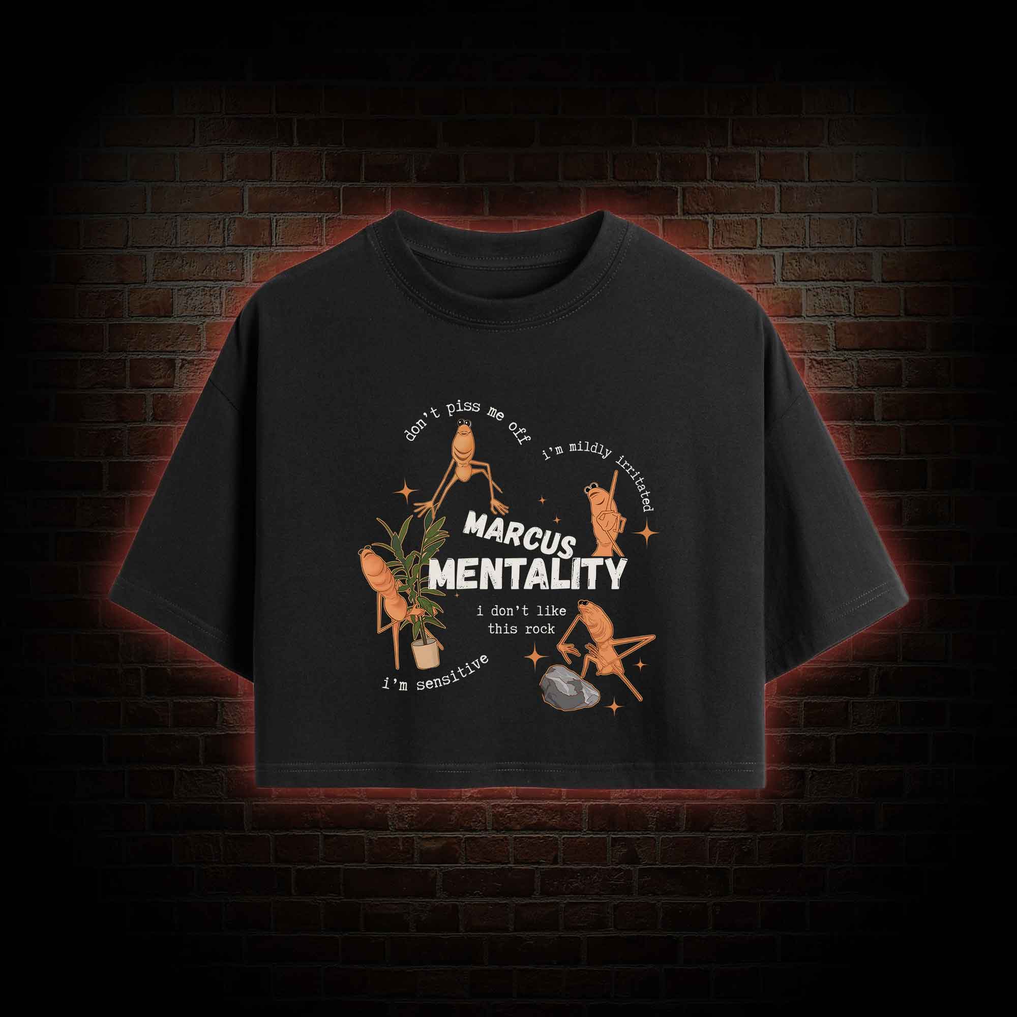 Marcus the Worm Crop Top