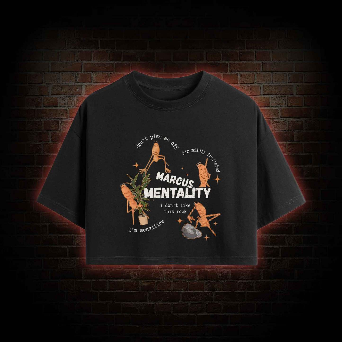 Marcus the Worm Crop Top