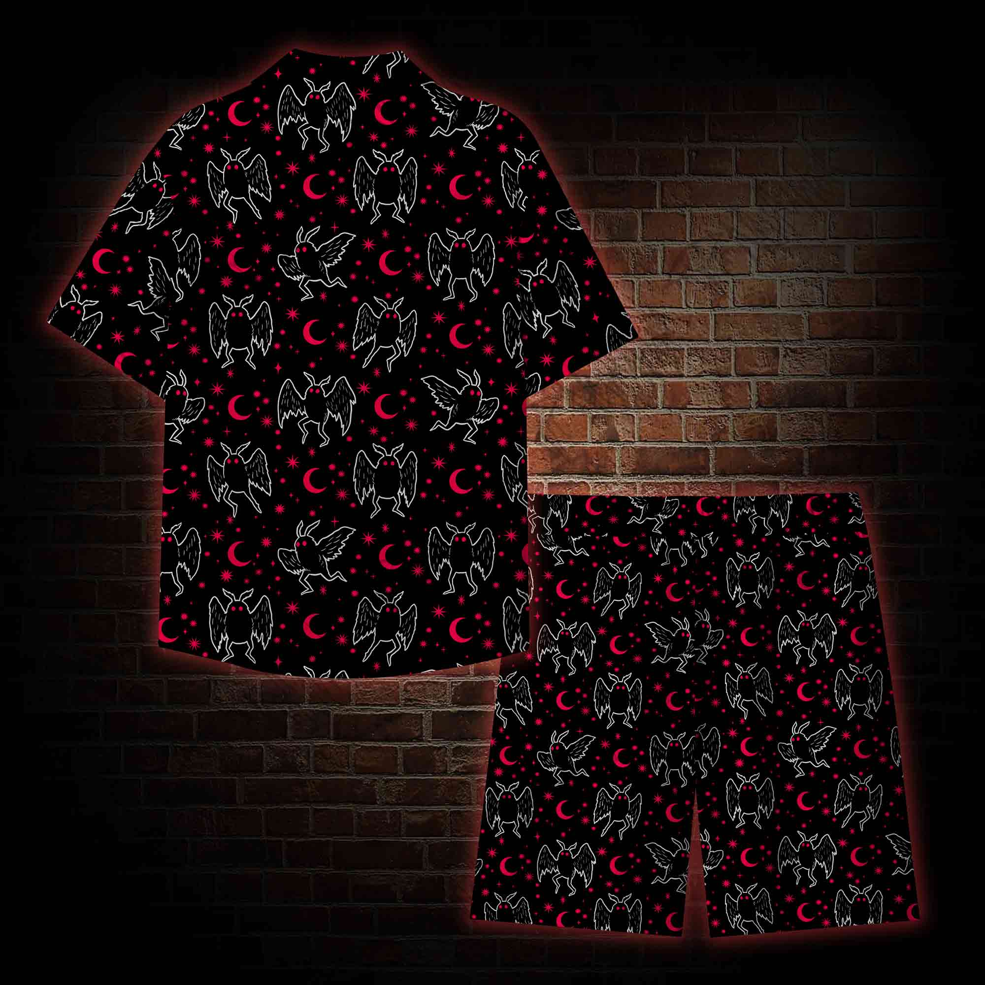 Mothman Night Graphic Resort Set