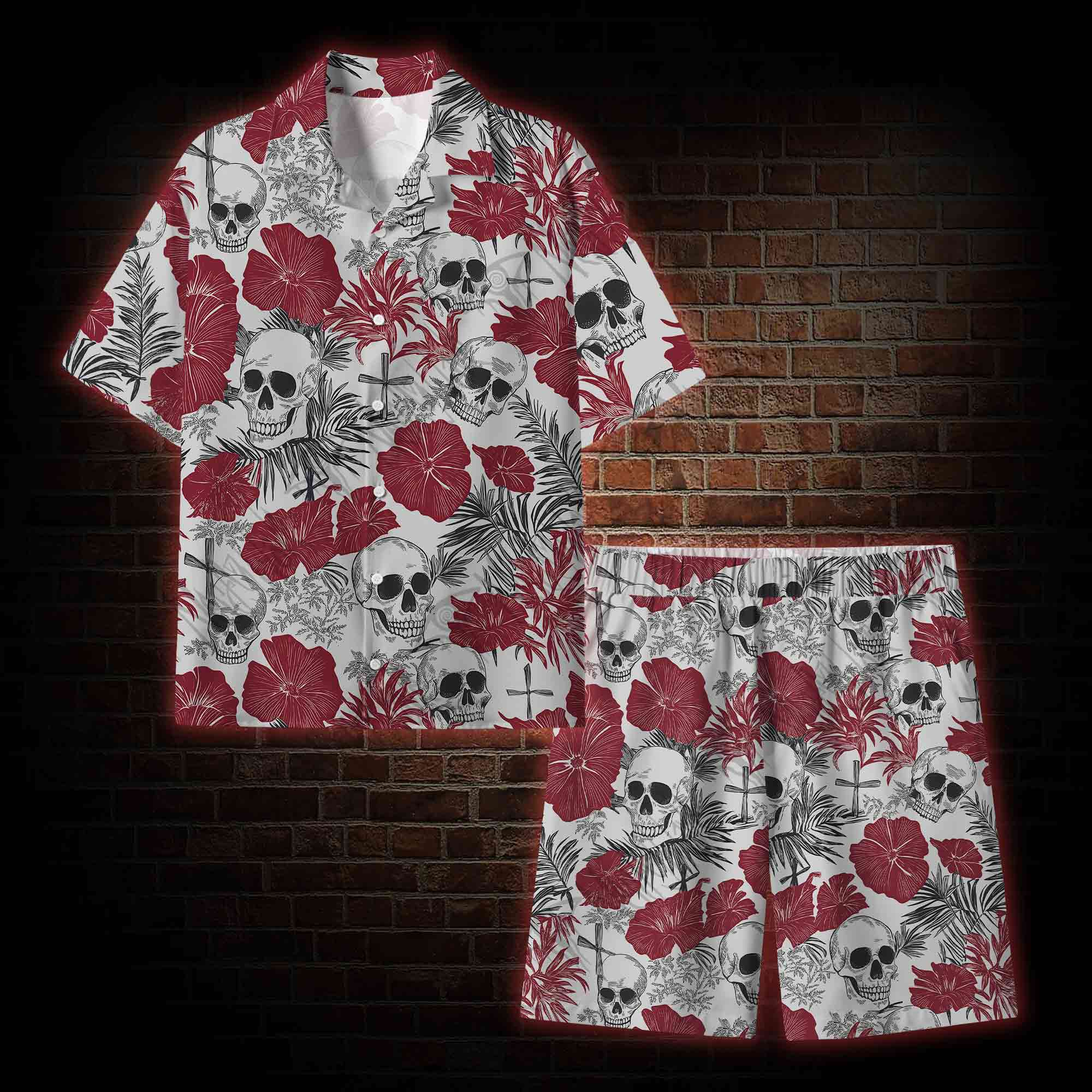 Poppy and Skull Graphic Resort Set