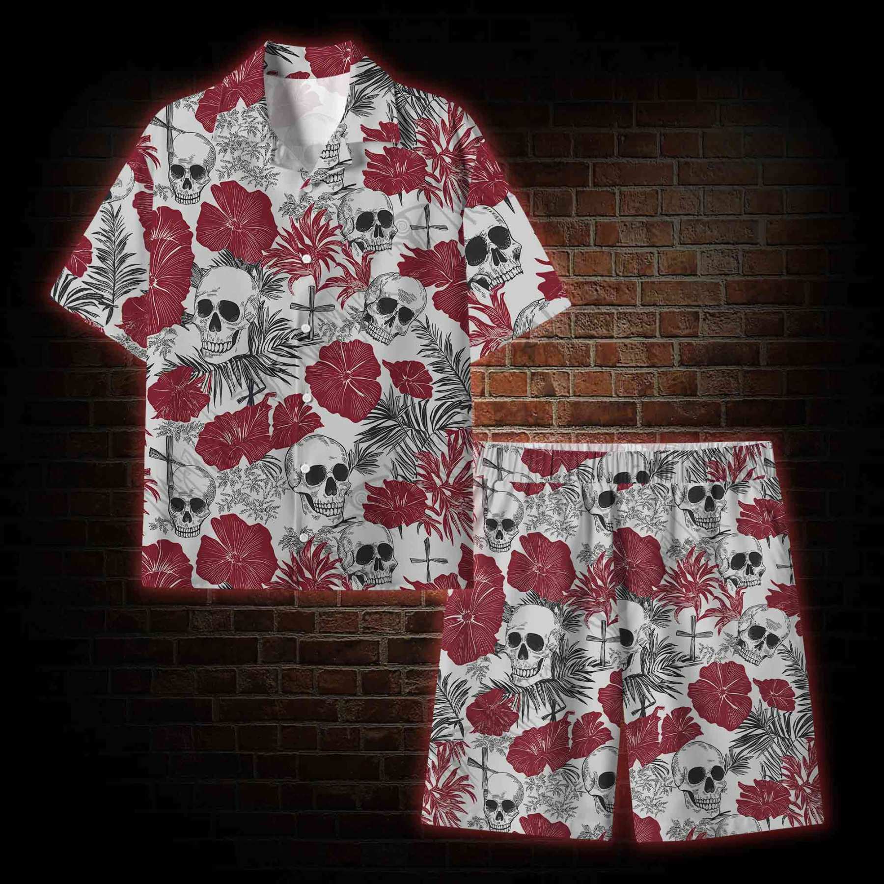 Poppy and Skull Graphic Resort Set