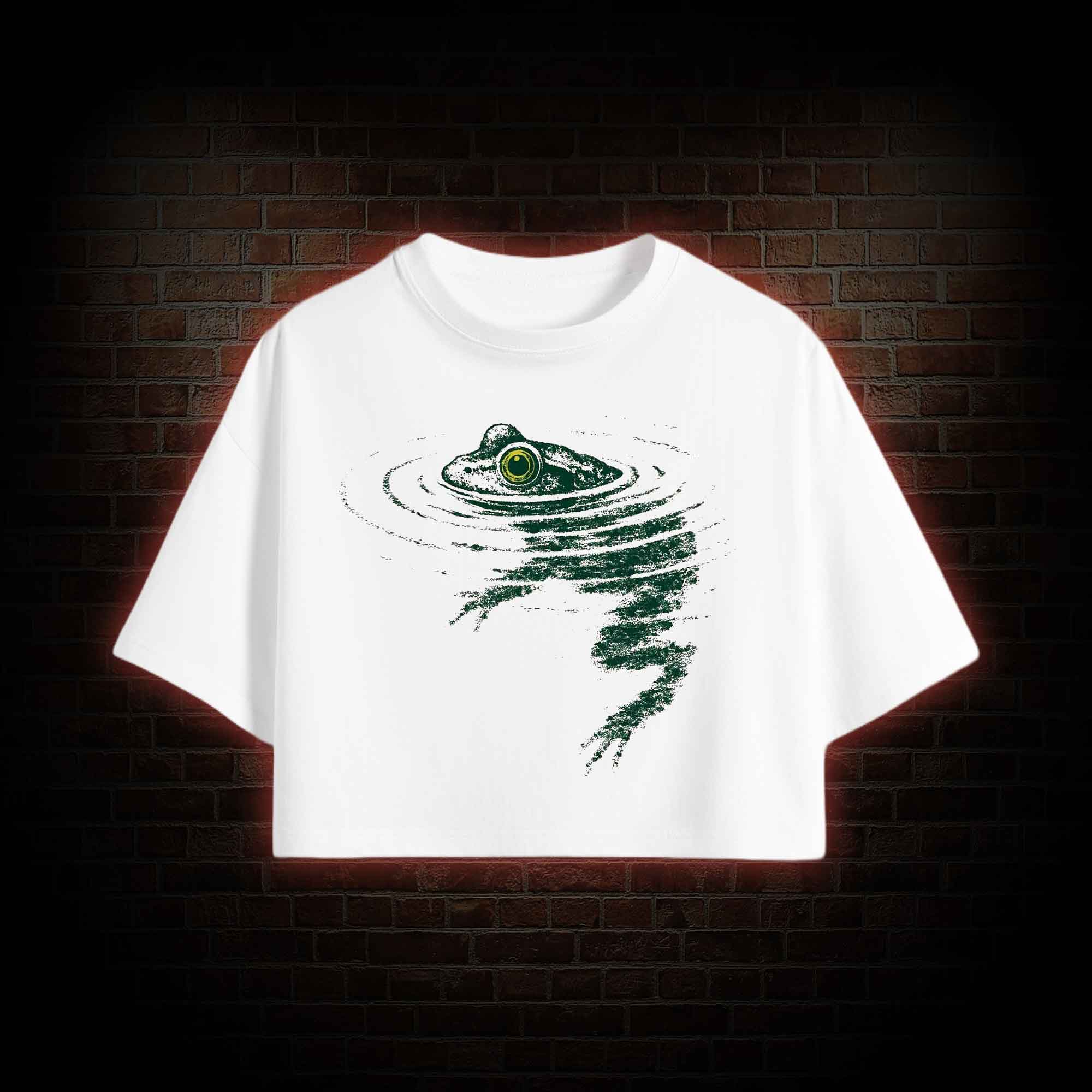 Frog Swimming Crop Top