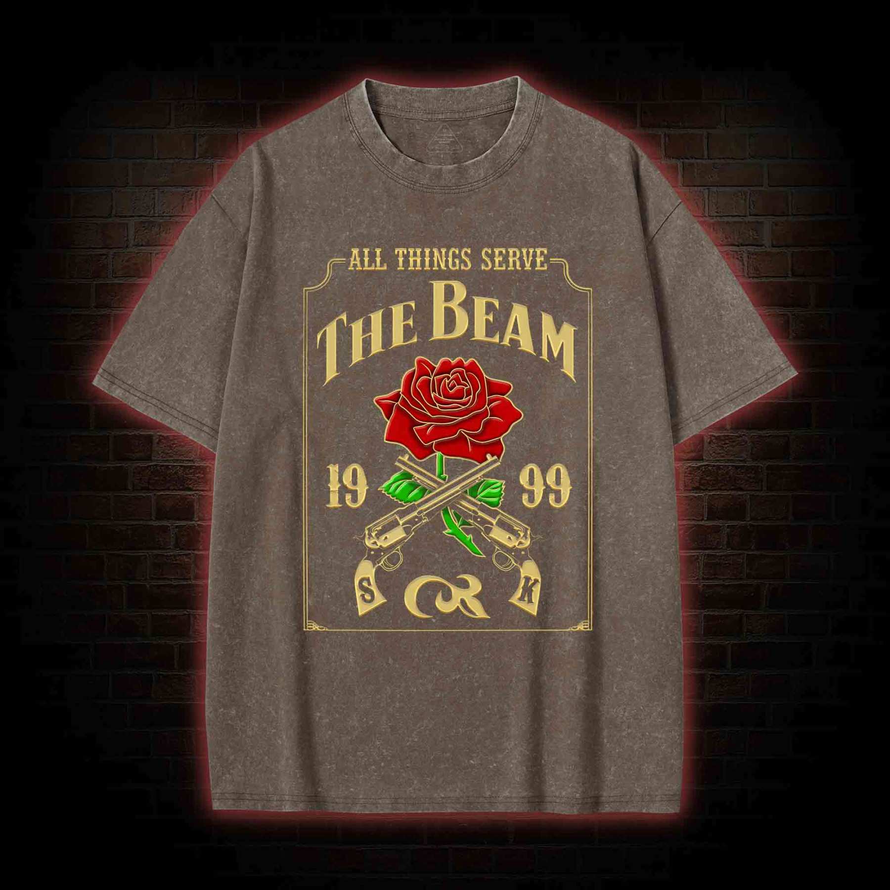 All Things Serve the Beam Washed T-shirt