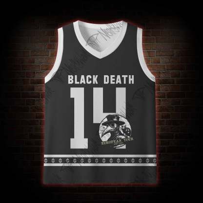 Black Death European Tour Mesh Jersey Tank Top