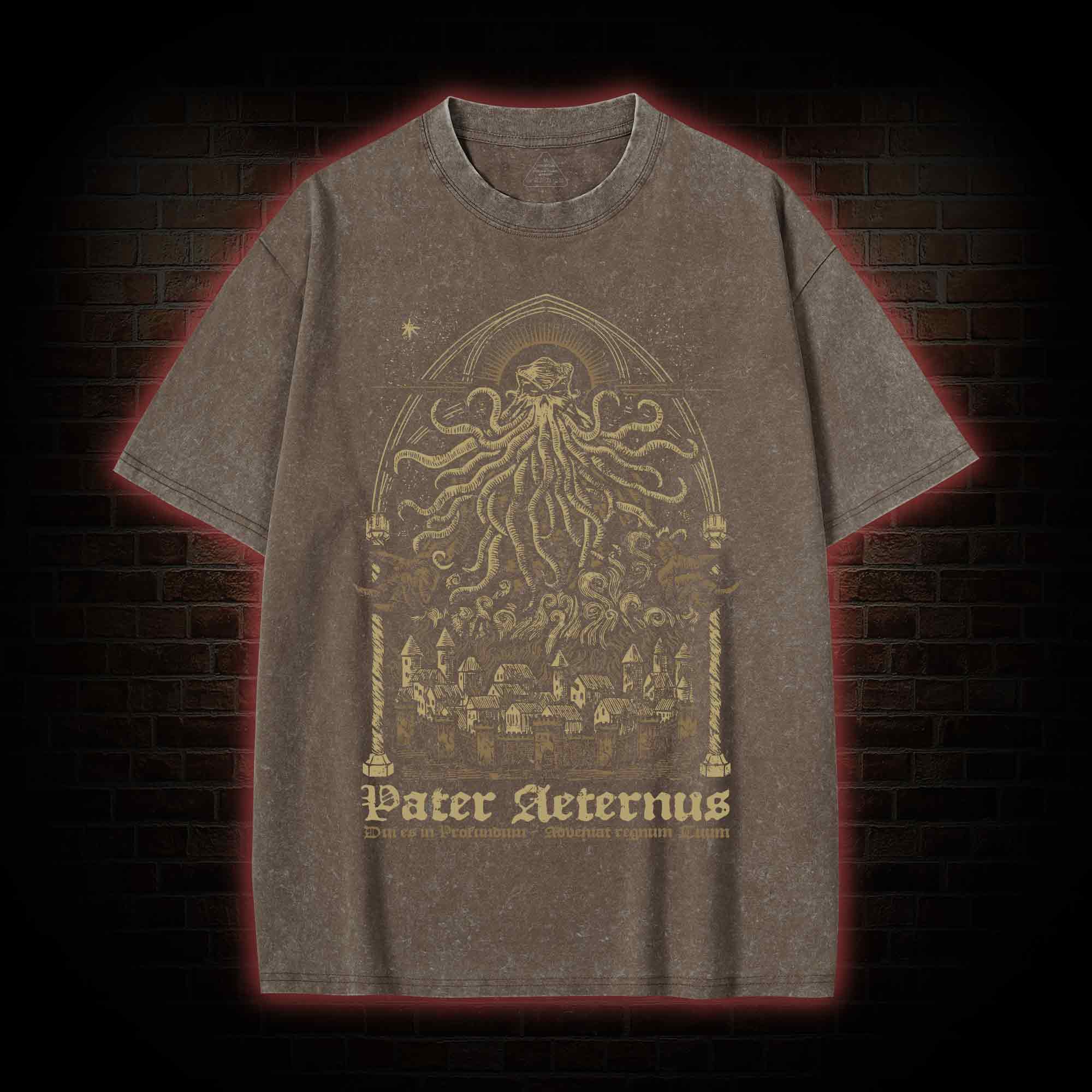 Pater Aeternus Call of Cthulhu Washed T-shirt