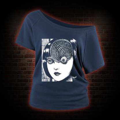 Horror Eyeball Off Shoulder T-shirts
