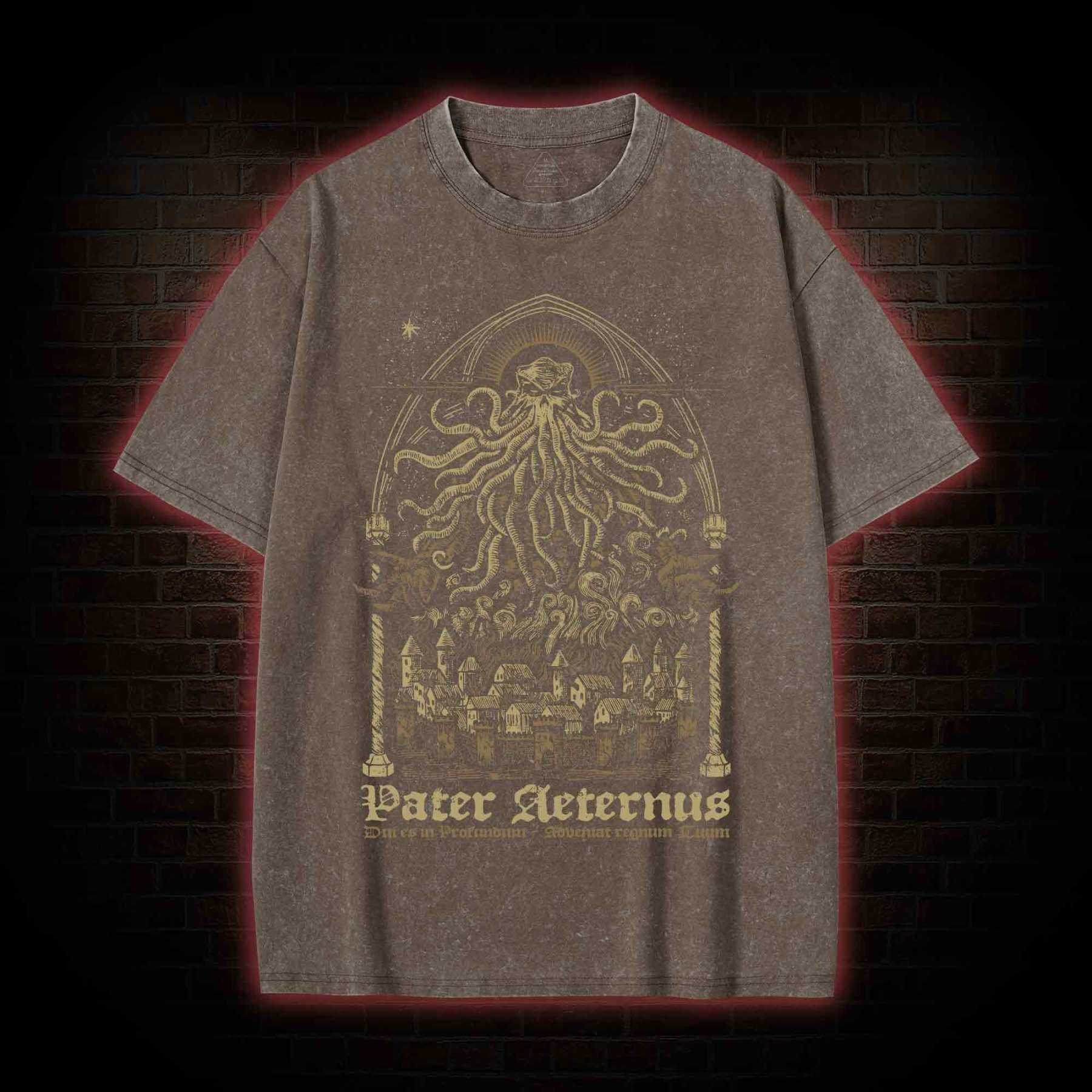 Pater Aeternus Call of Cthulhu Washed T-shirt