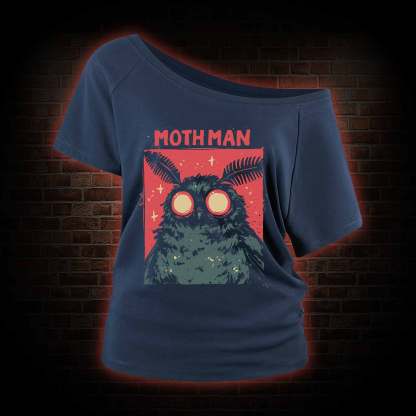 Cryptid Mothman Off Shoulder T-shirts