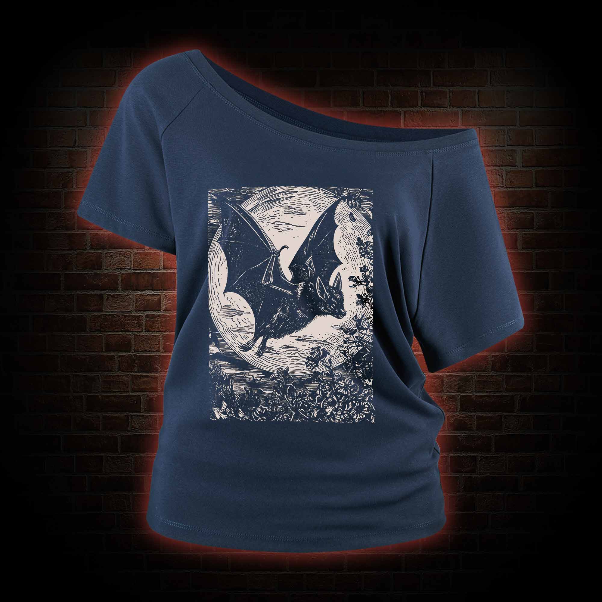 Medieval Bat Off Shoulder T-shirts