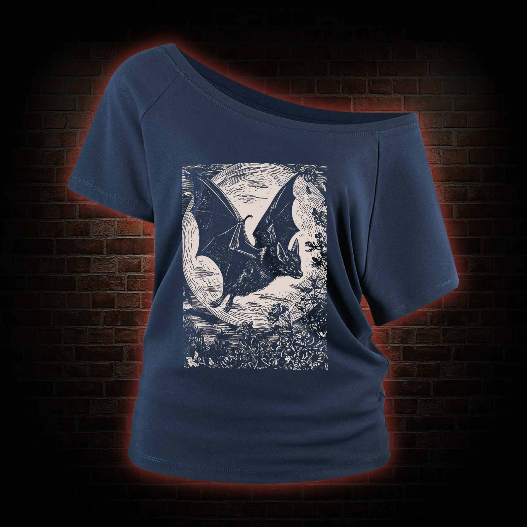 Medieval Bat Off Shoulder T-shirts