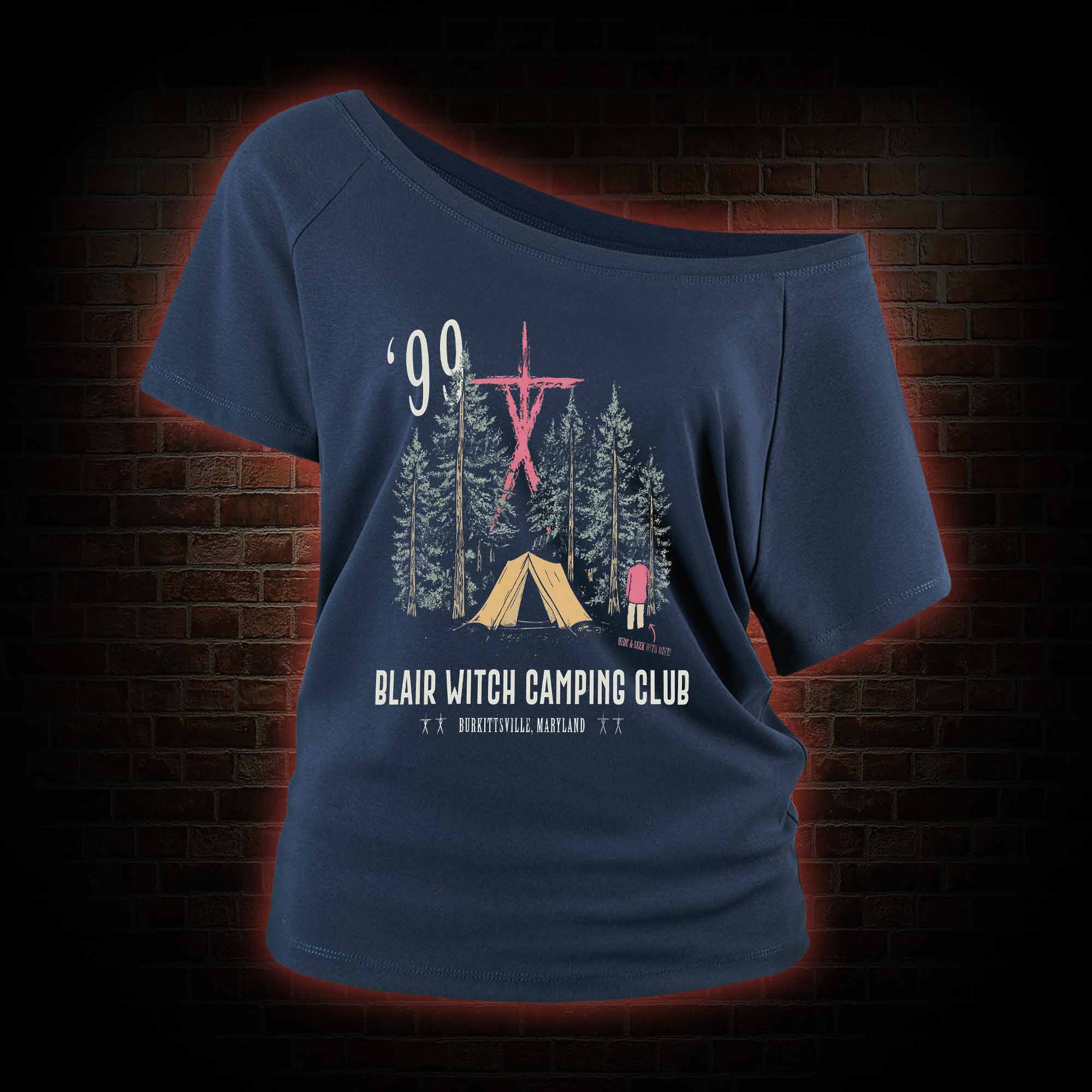 Witch Camping Off Shoulder T-shirts