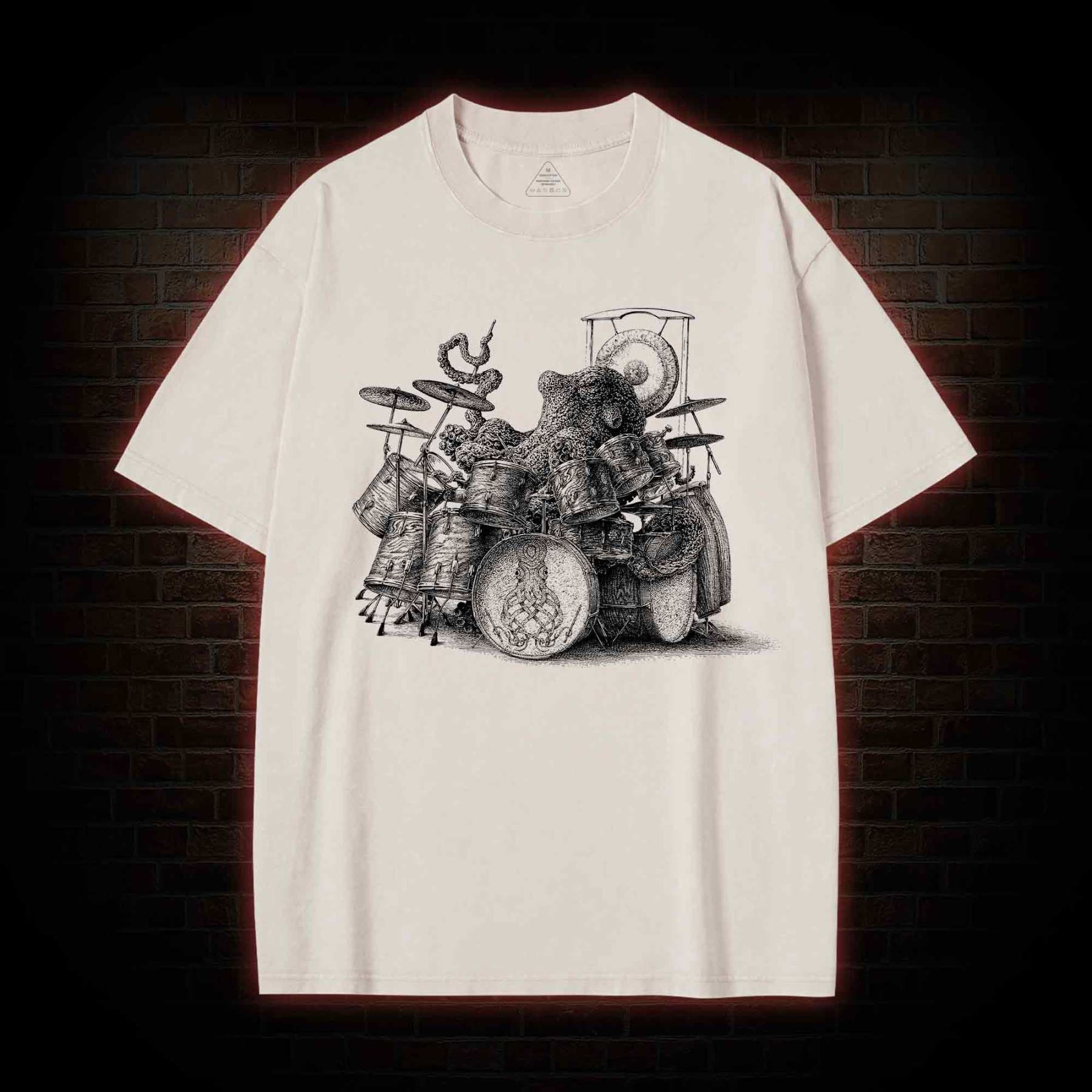 Octodrummer Washed T-shirt