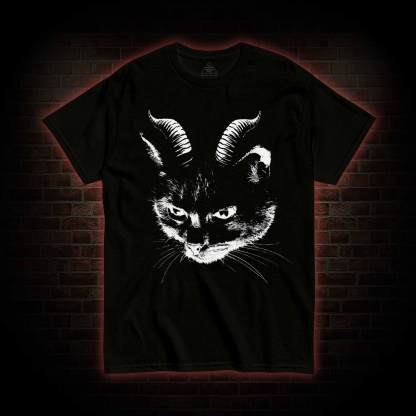 Dark Evil Black Cat T-shirt