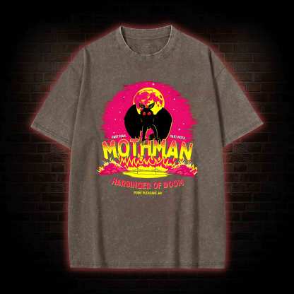 Mothman Harbinger of Doom Washed T-shirt