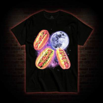 Retro Hot Dog Moon T-shirt