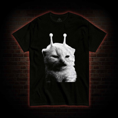 Silly Cat Alien T-shirt