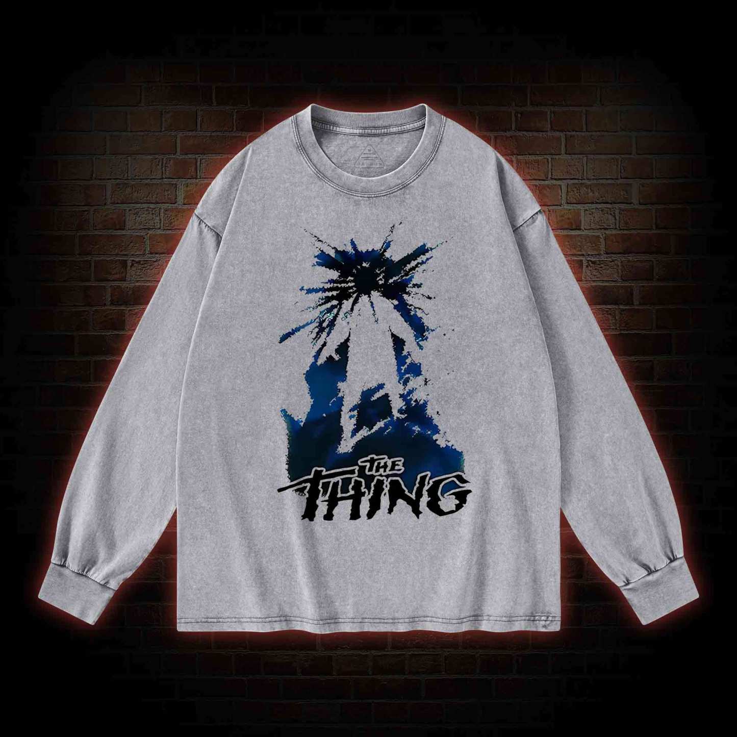 The Thing Horror Movie Washed Long-Sleeve T-shirt