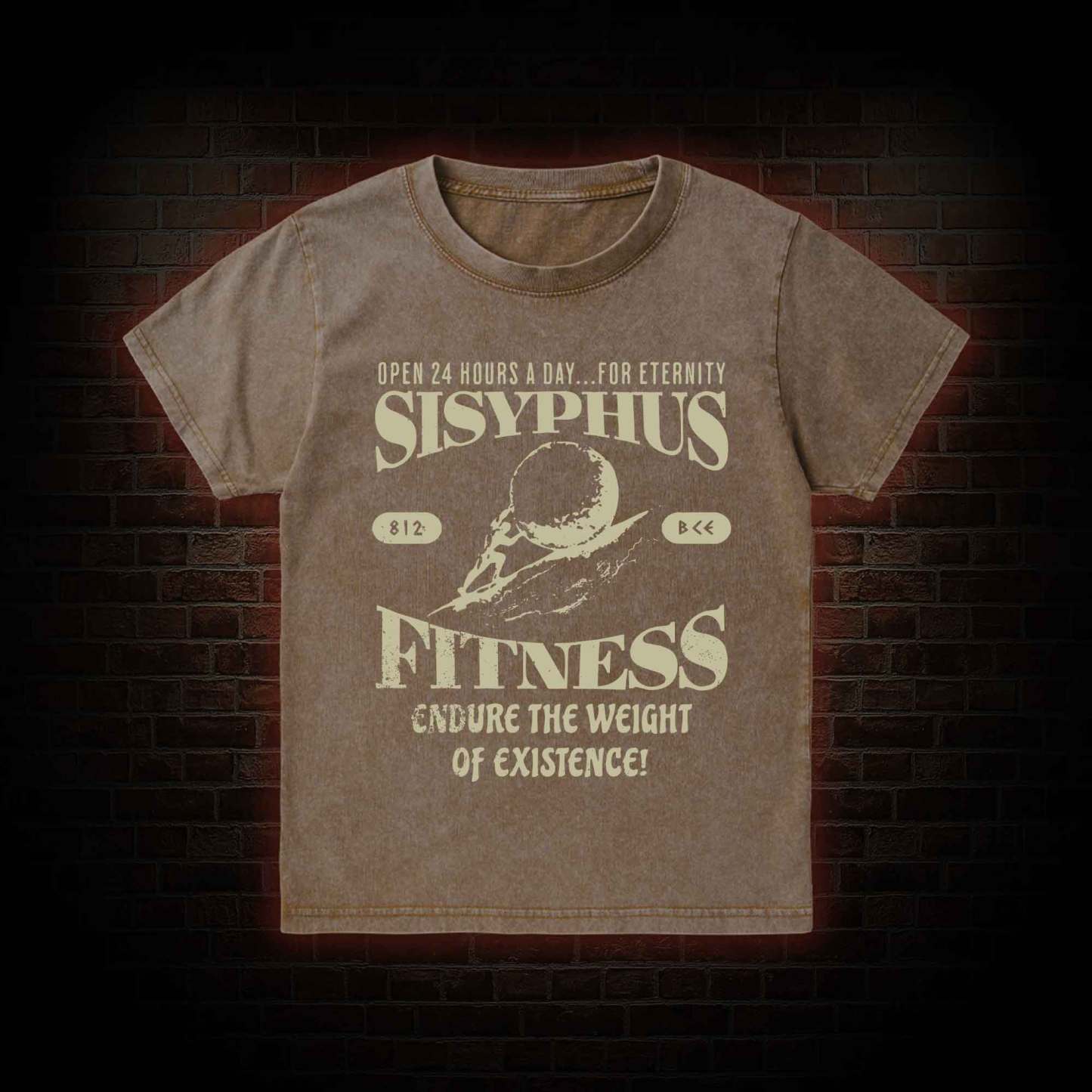 Sisyphus Fitness Kid Washed T-Shirt