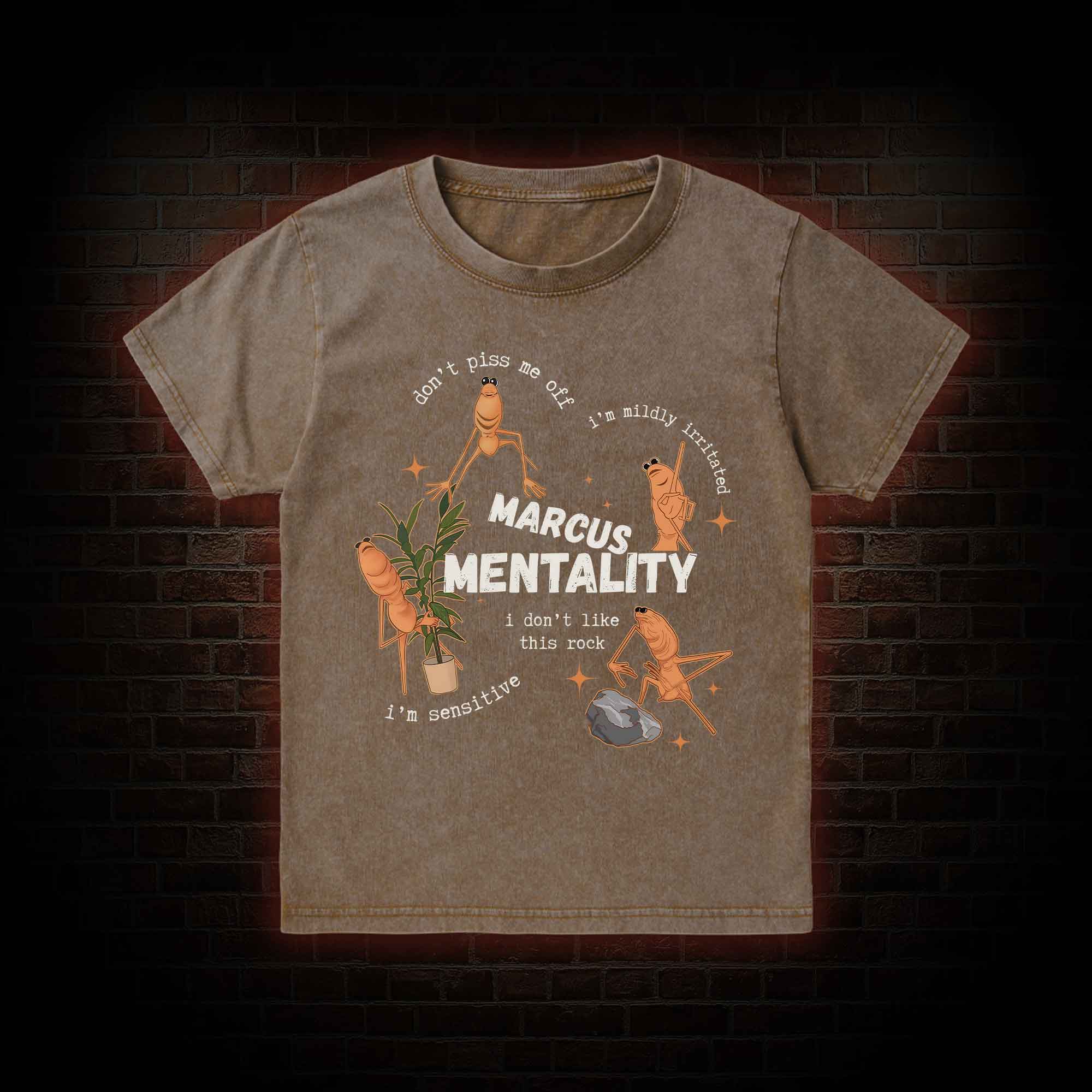 Marcus the Worm Kid Washed T-Shirt