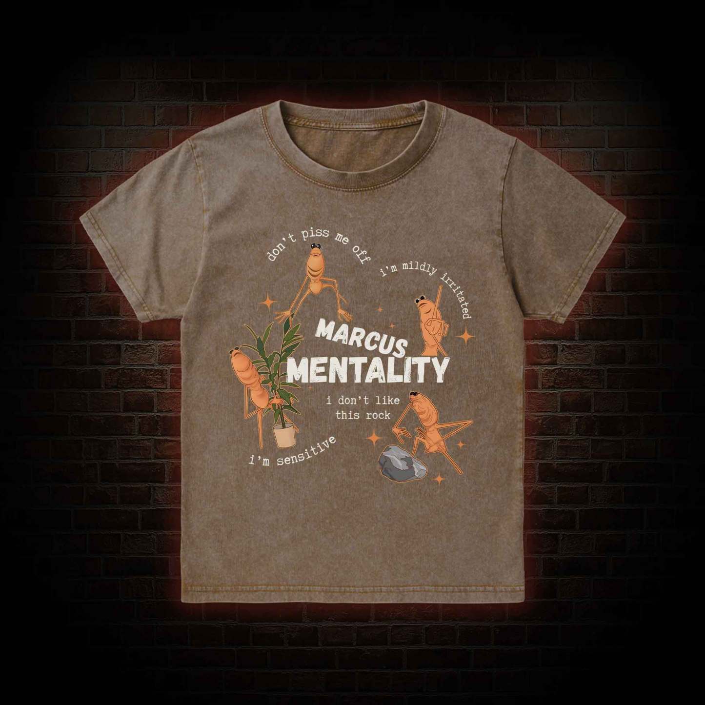 Marcus the Worm Kid Washed T-Shirt