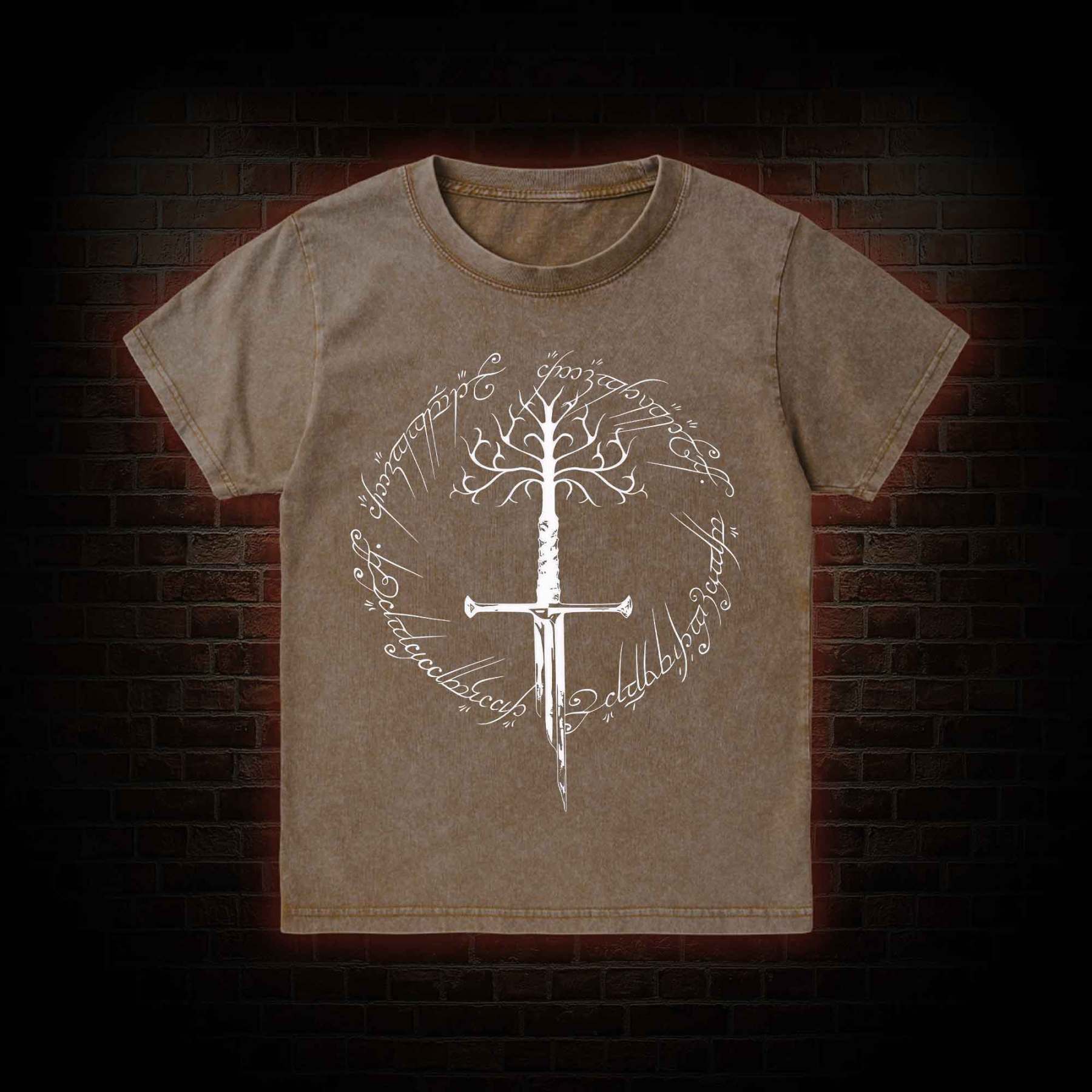 Ring Inspired  Kid Washed T-Shirt