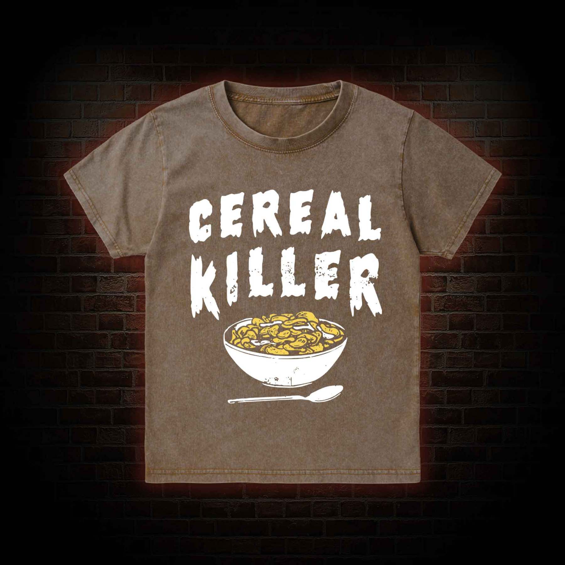 Cereal Killer Kid Washed T-Shirt