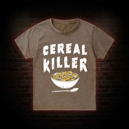 Cereal Killer Kid Washed T-Shirt