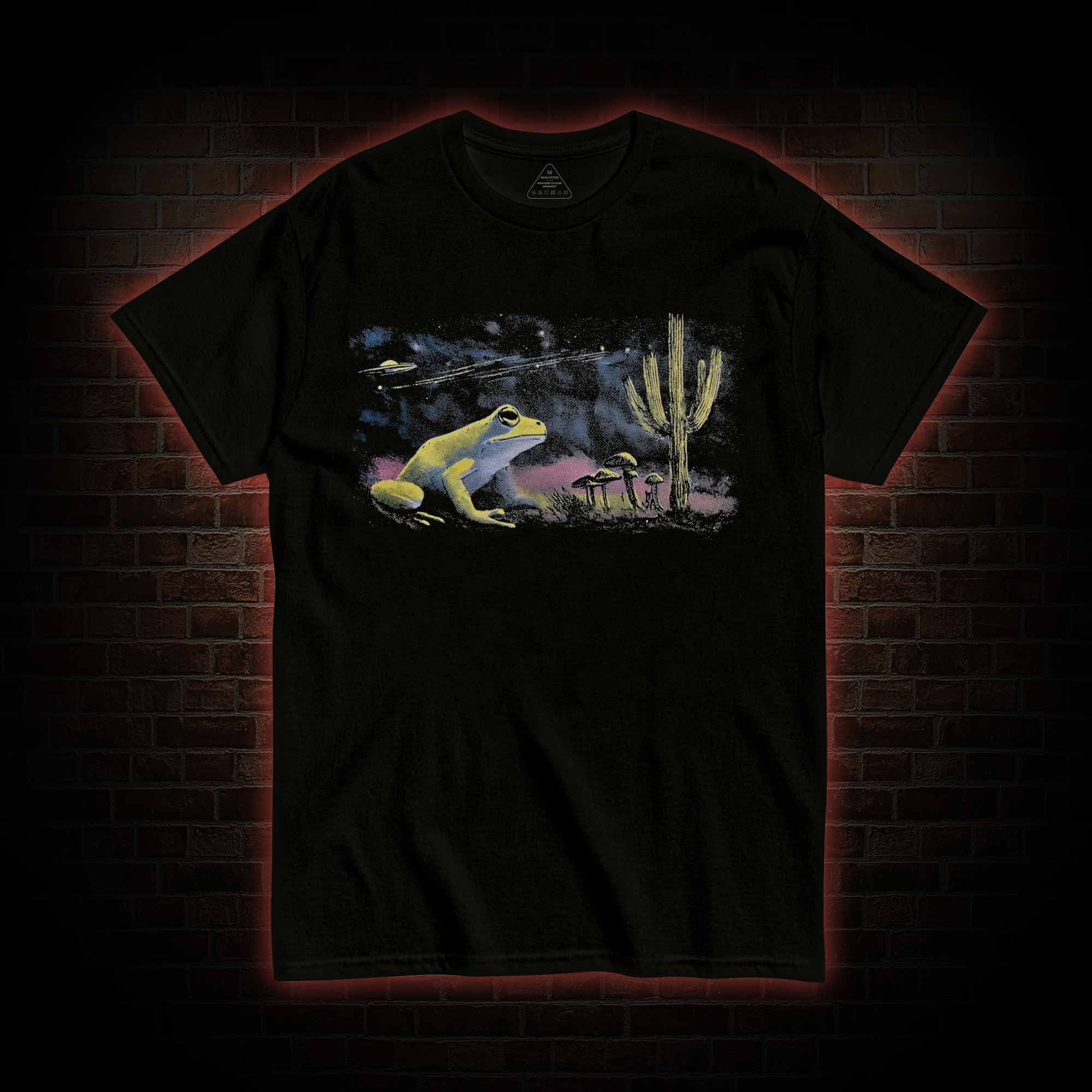Neon 90s Frog Desert Nights T-shirt