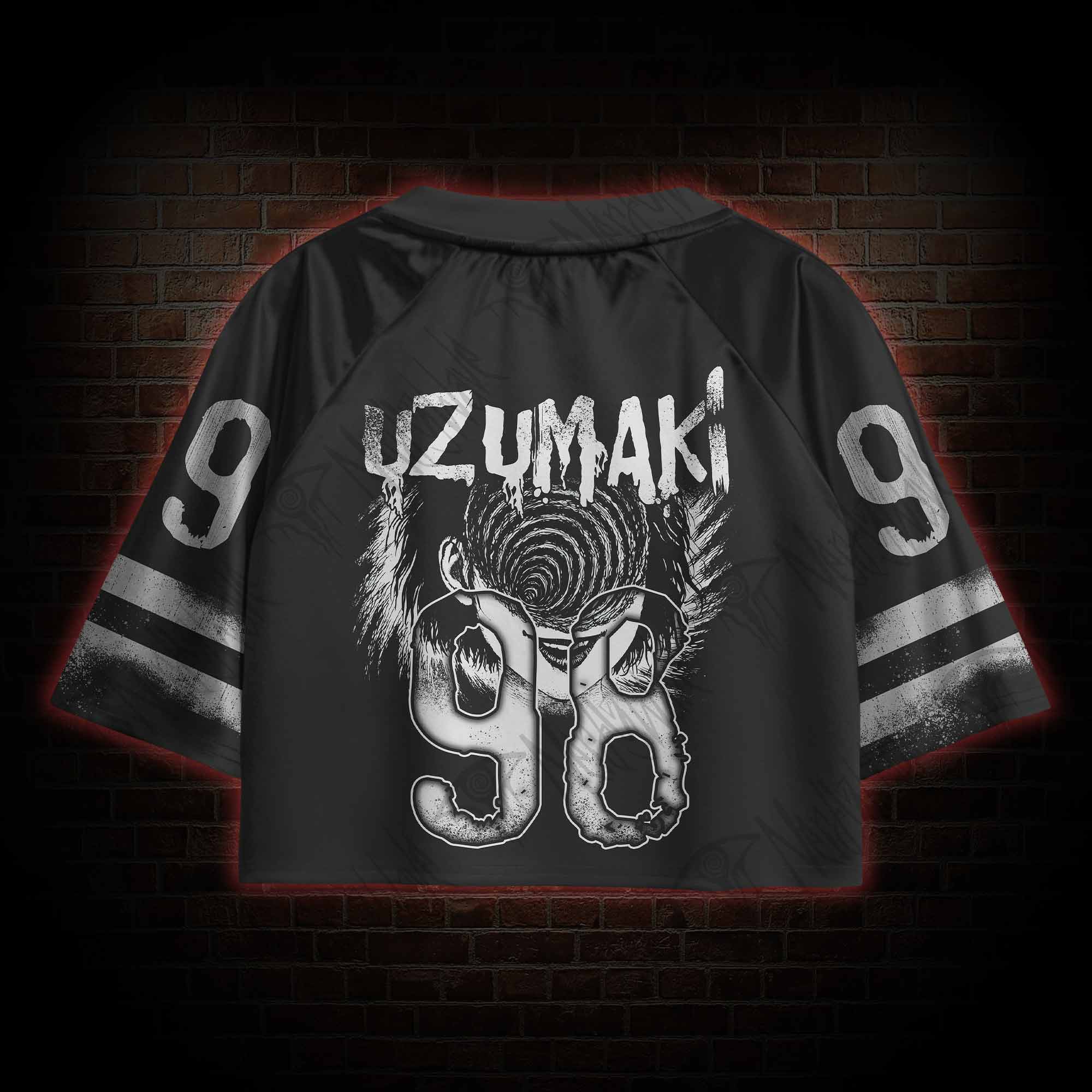 Horror Eyeball Sports Crop Jersey