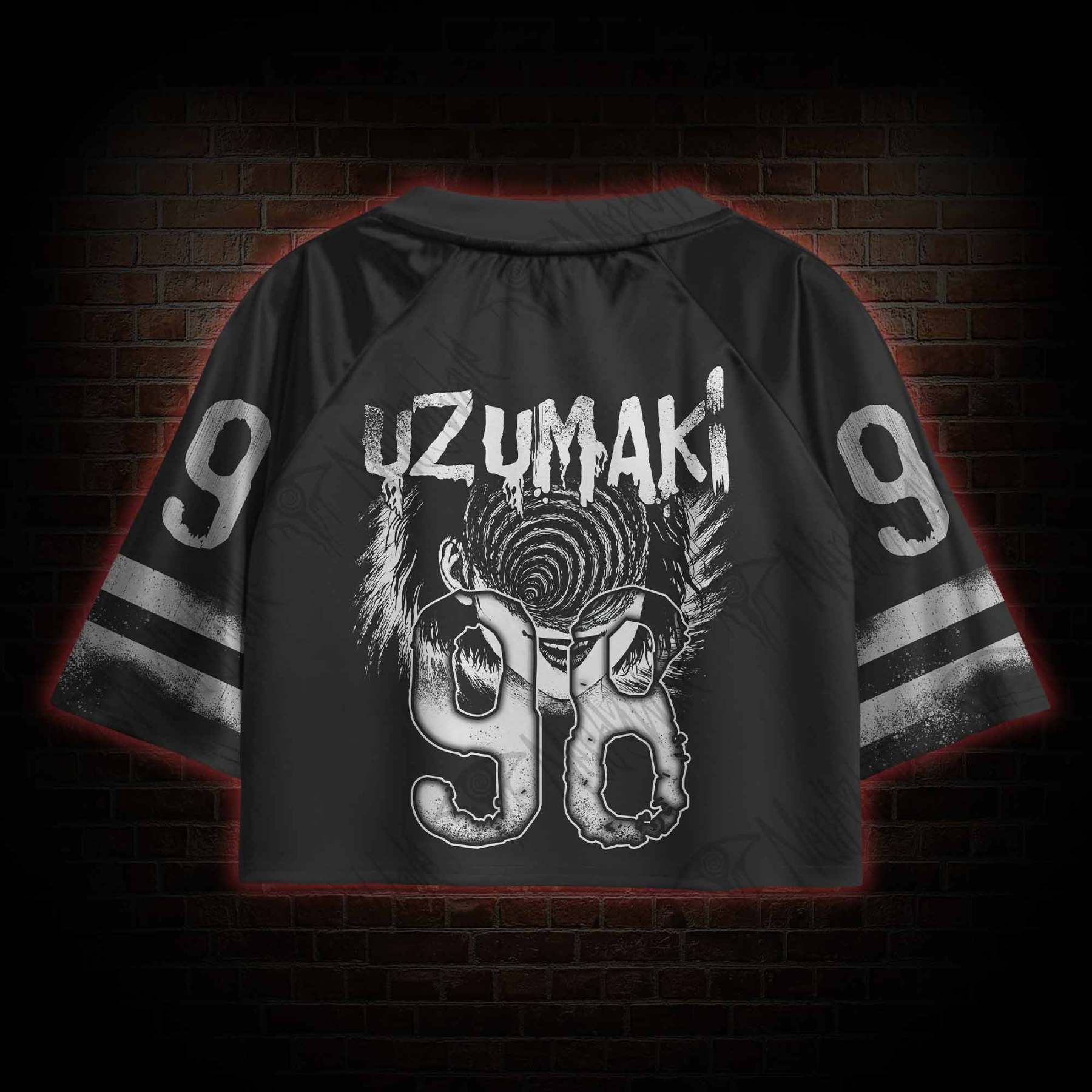 Horror Eyeball Sports Crop Jersey