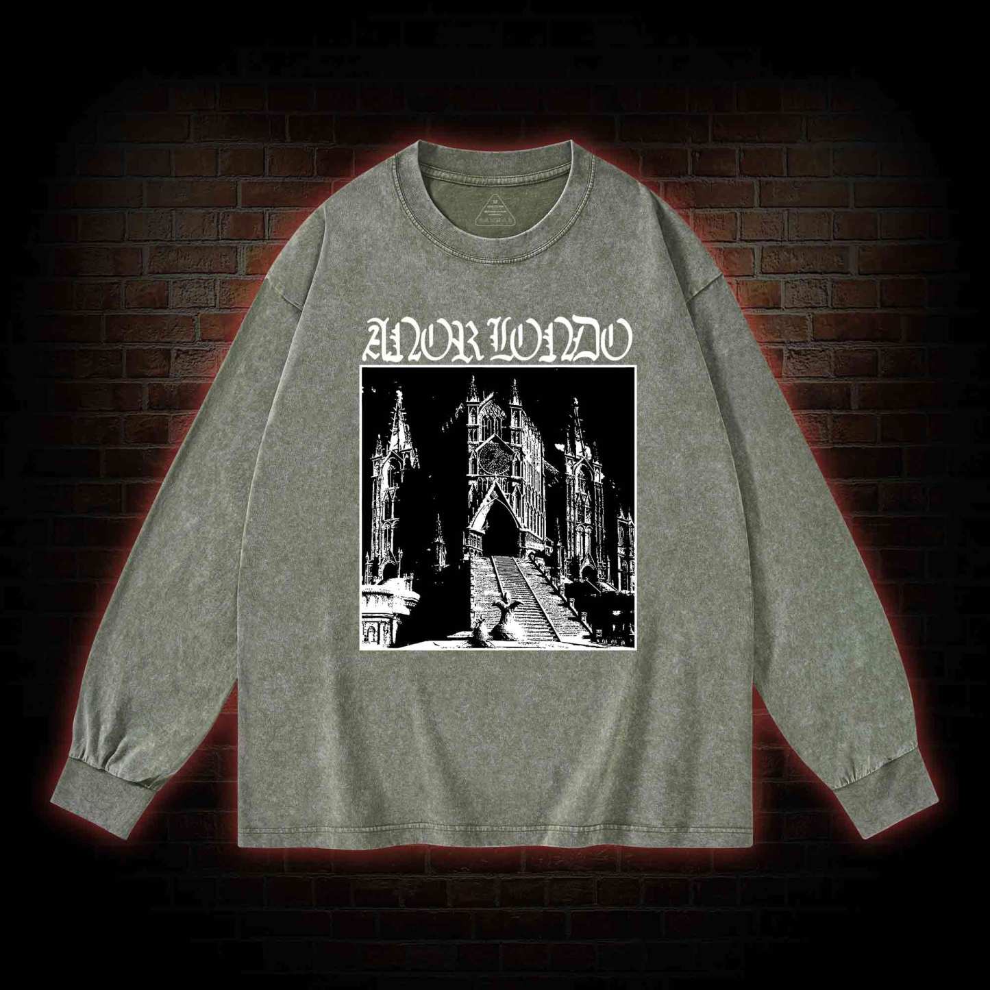 Abandoned Lost City Washed Long-Sleeve T-shirt