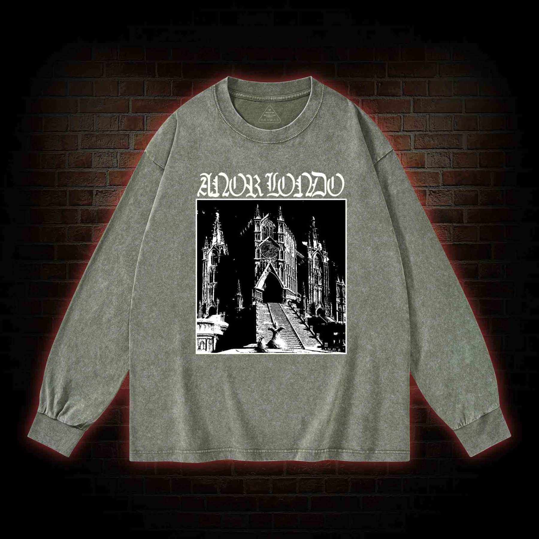 Abandoned Lost City Washed Long-Sleeve T-shirt