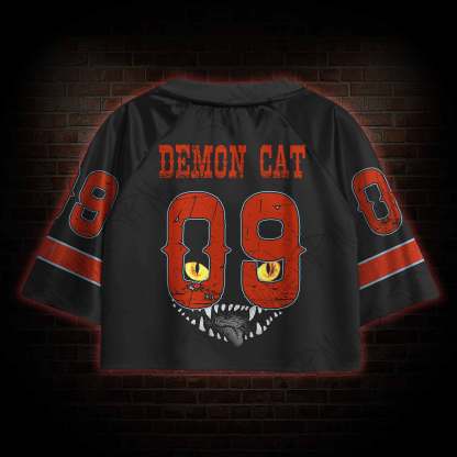 Demon Cat Sports Crop Jersey