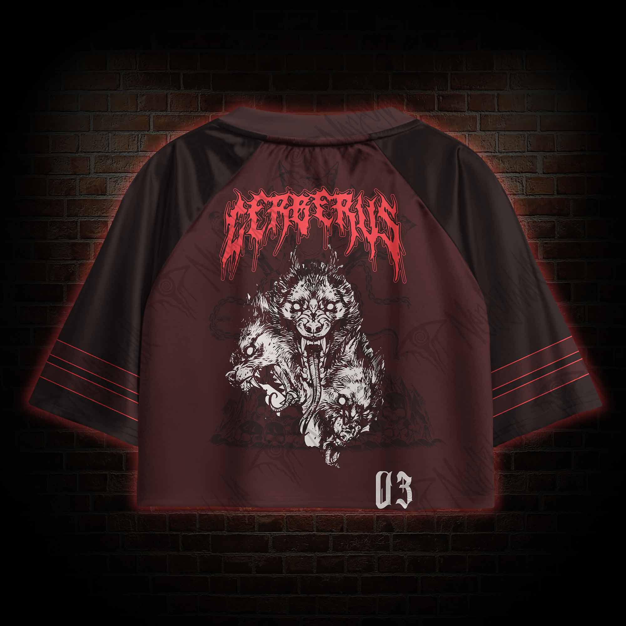 The Hound of Hades Sports Crop Jersey