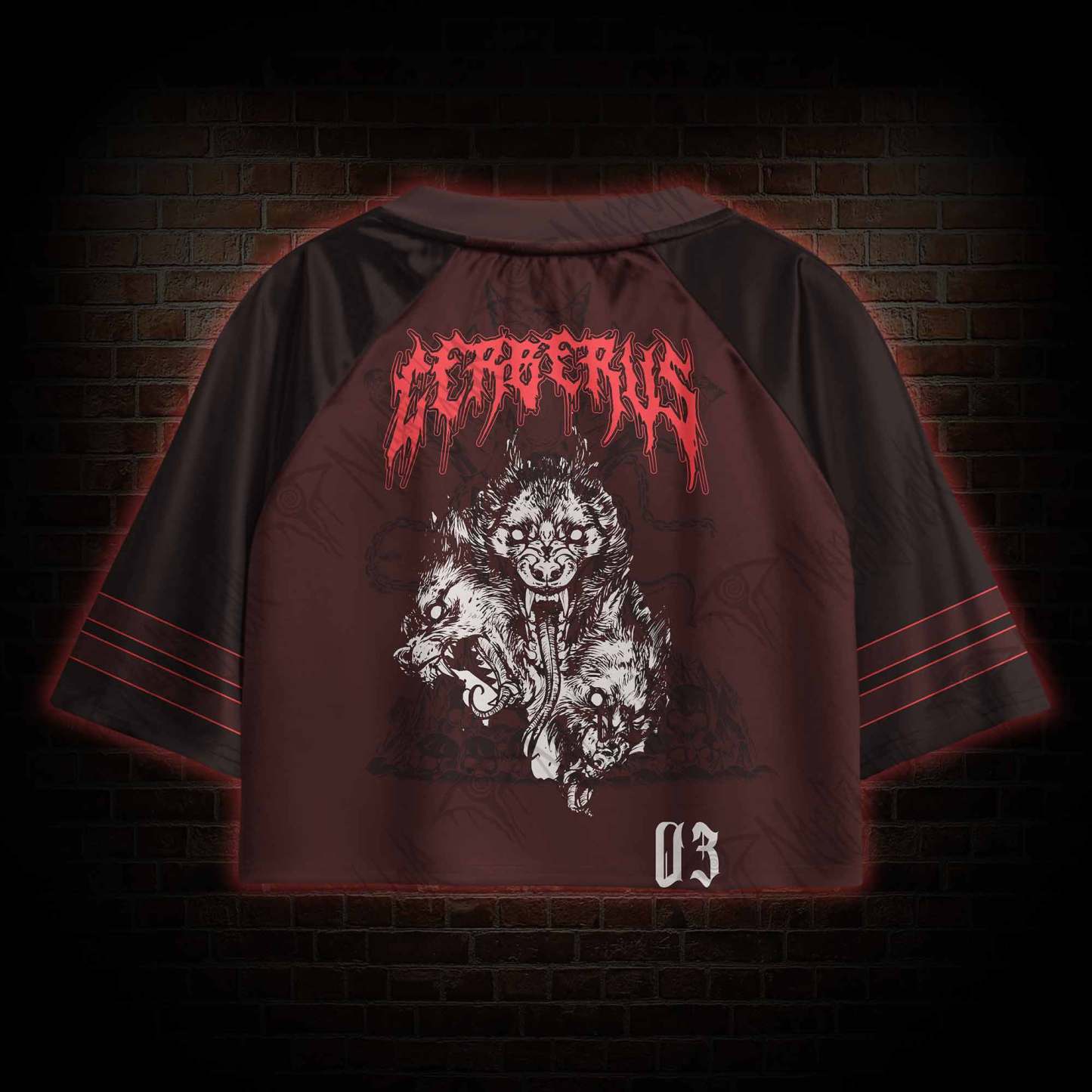 The Hound of Hades Sports Crop Jersey