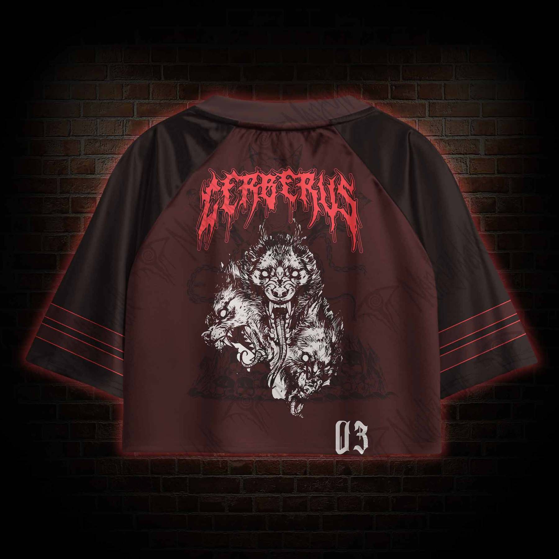 The Hound of Hades Sports Crop Jersey