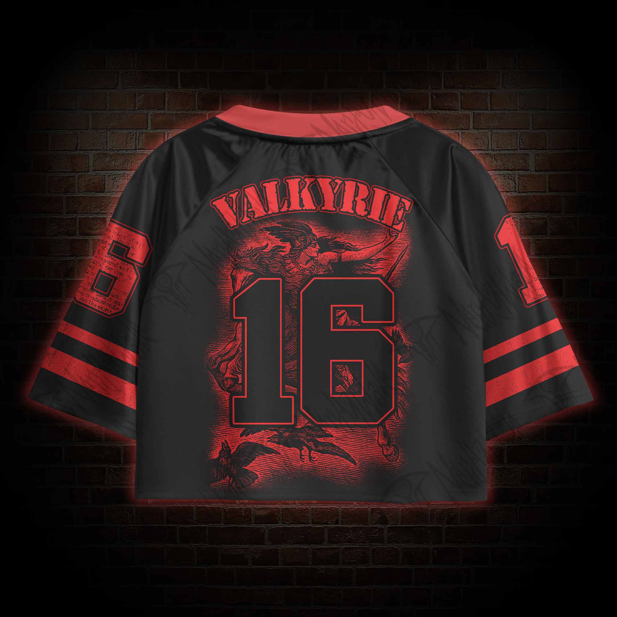 To Valhalla Sports Crop Jersey
