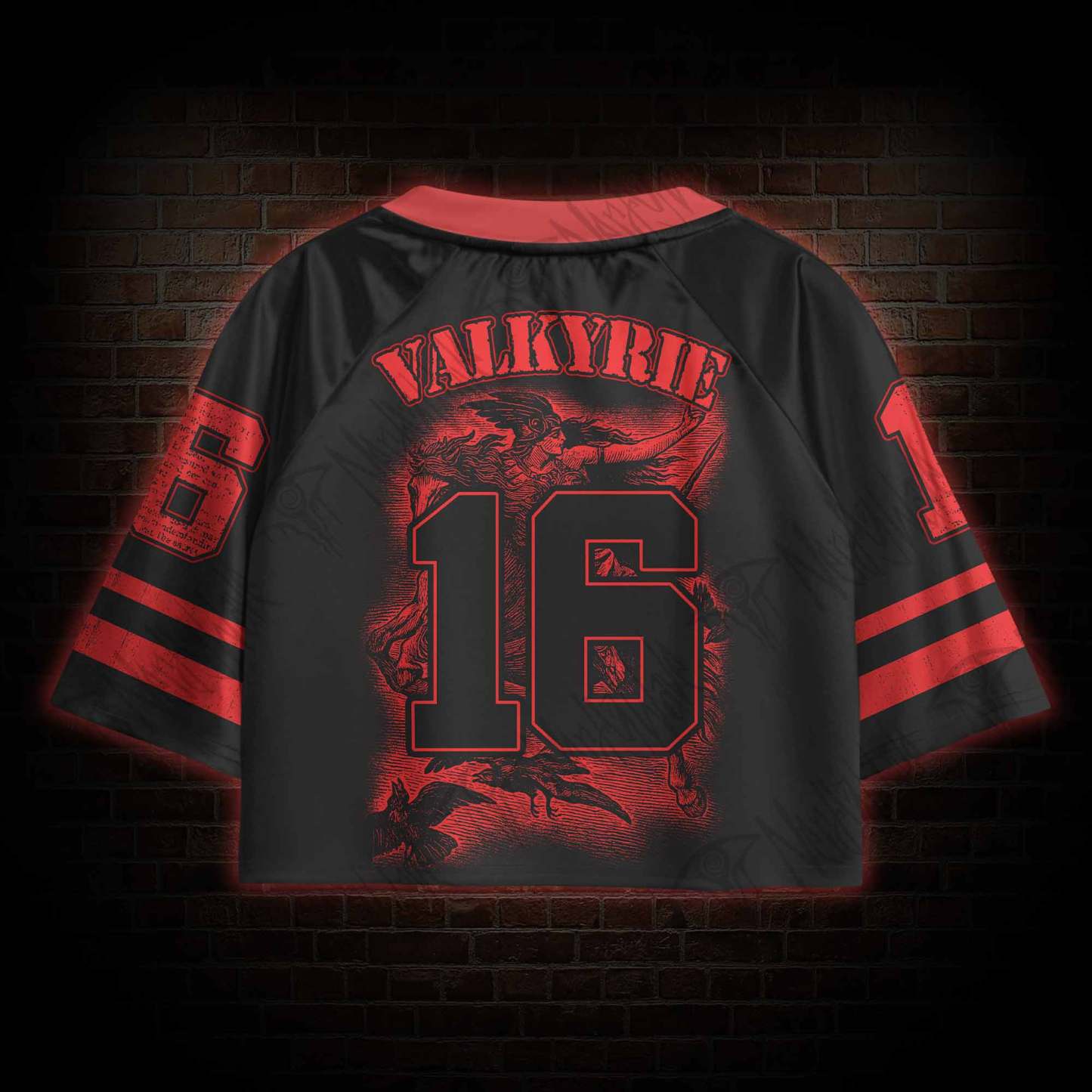To Valhalla Sports Crop Jersey