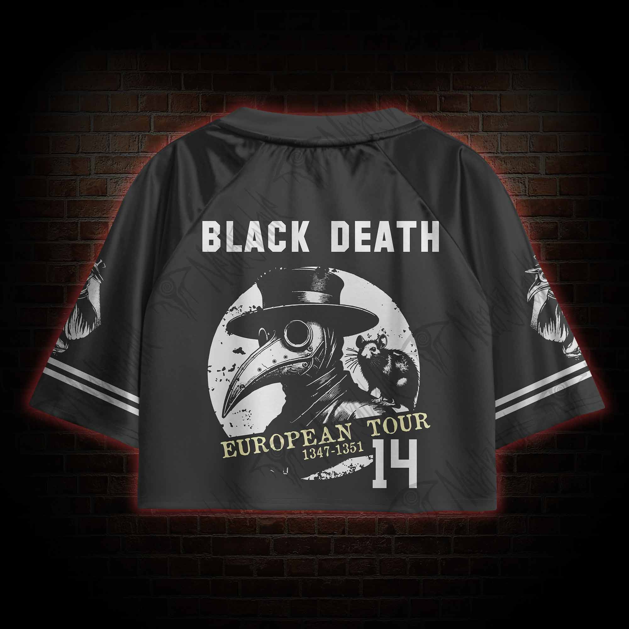 Black Death European Tour Sports Crop Jersey
