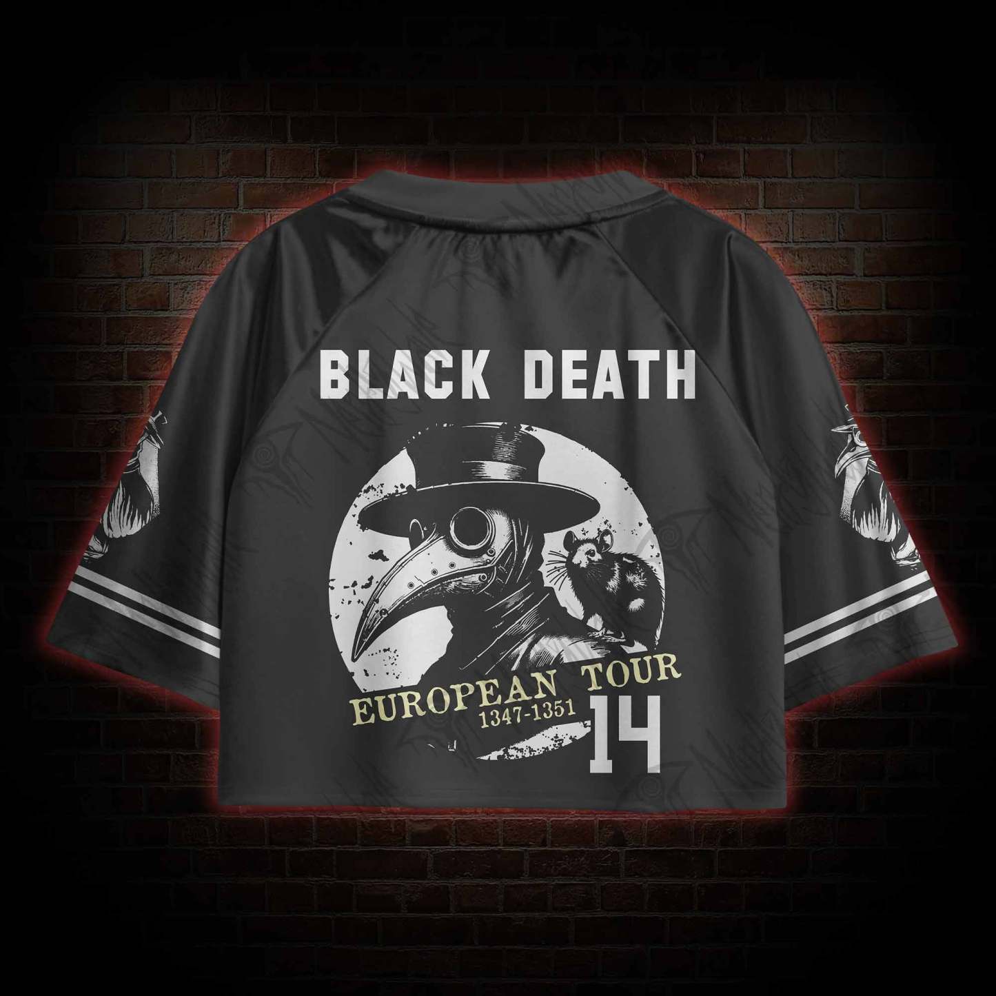 Black Death European Tour Sports Crop Jersey