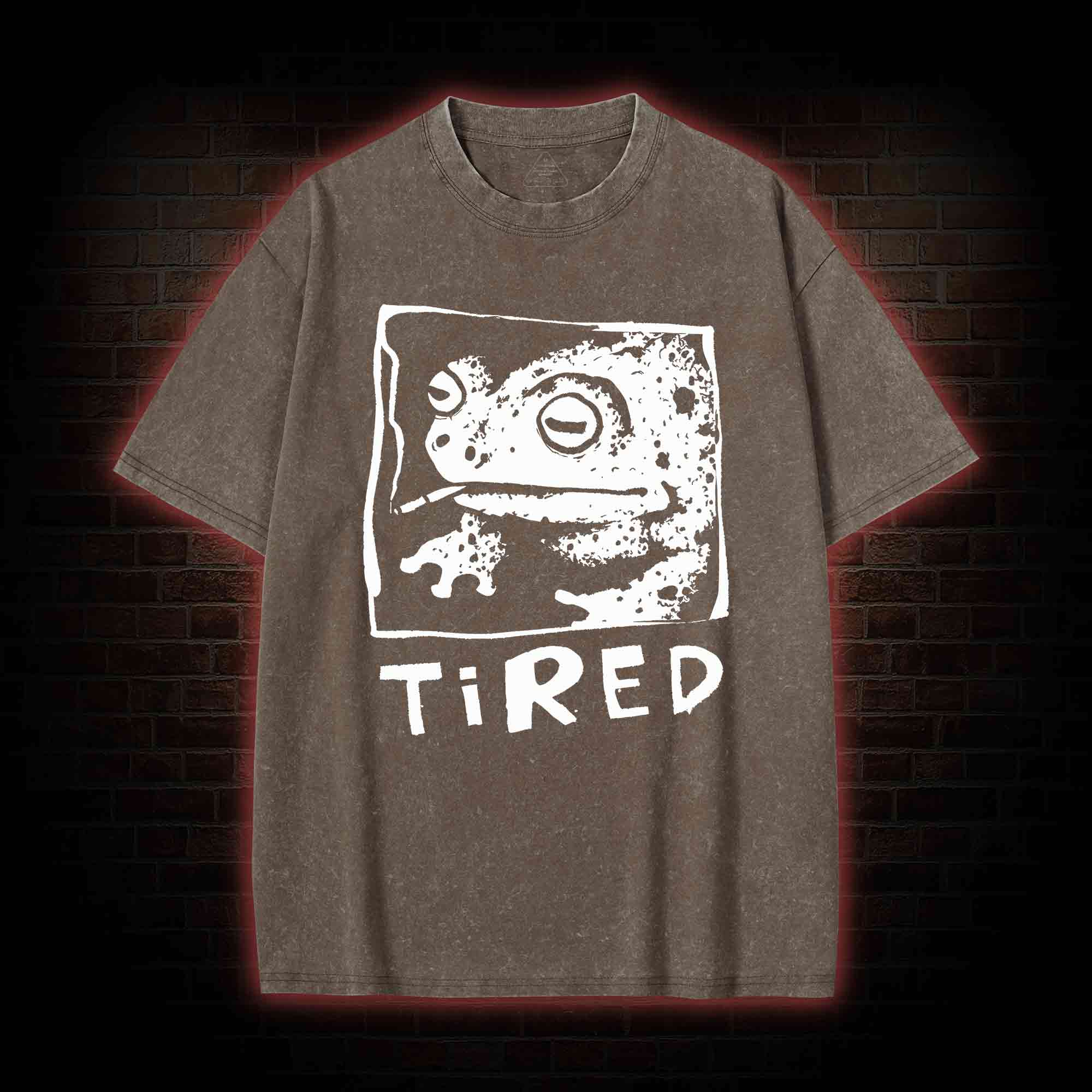 Tired Frog Washed T-shirt