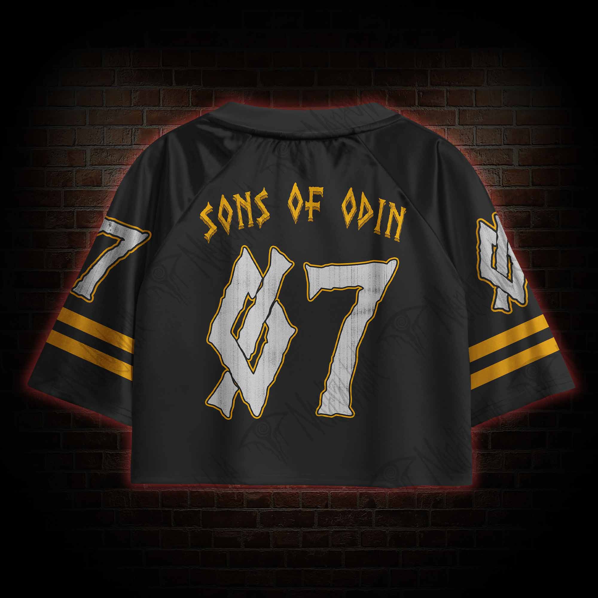 Til Valhalla Sports Crop Jersey