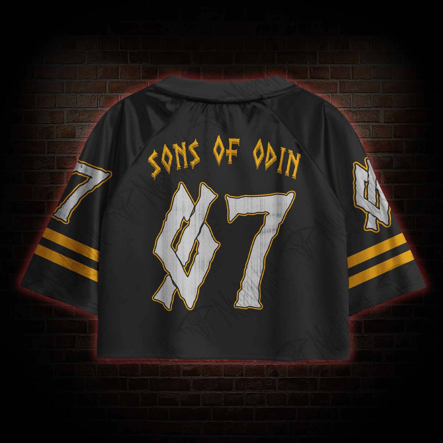 Til Valhalla Sports Crop Jersey