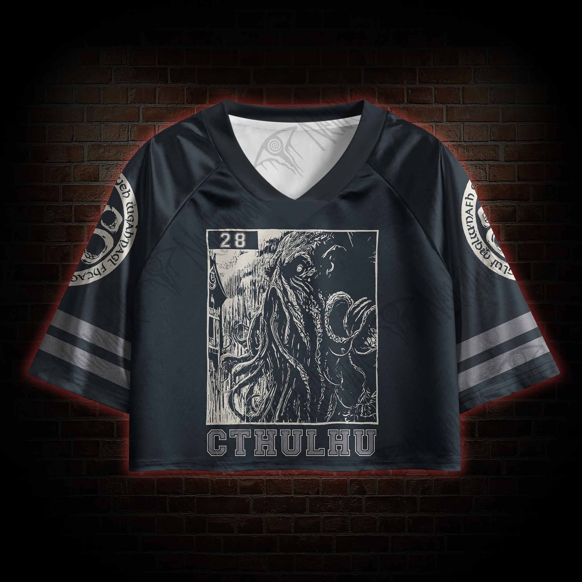 Cthulhu Fhtagn Sports Crop Jersey
