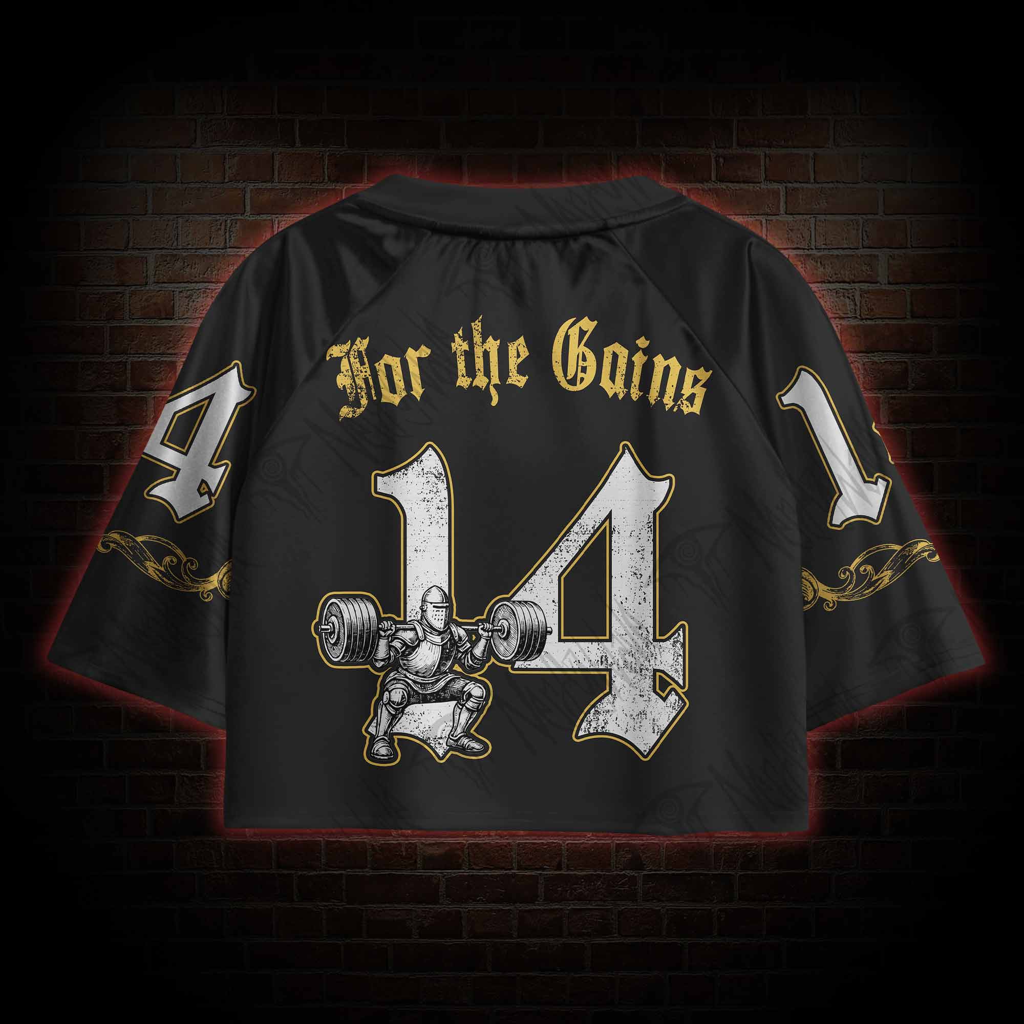 For the Gains Sports Crop Jersey